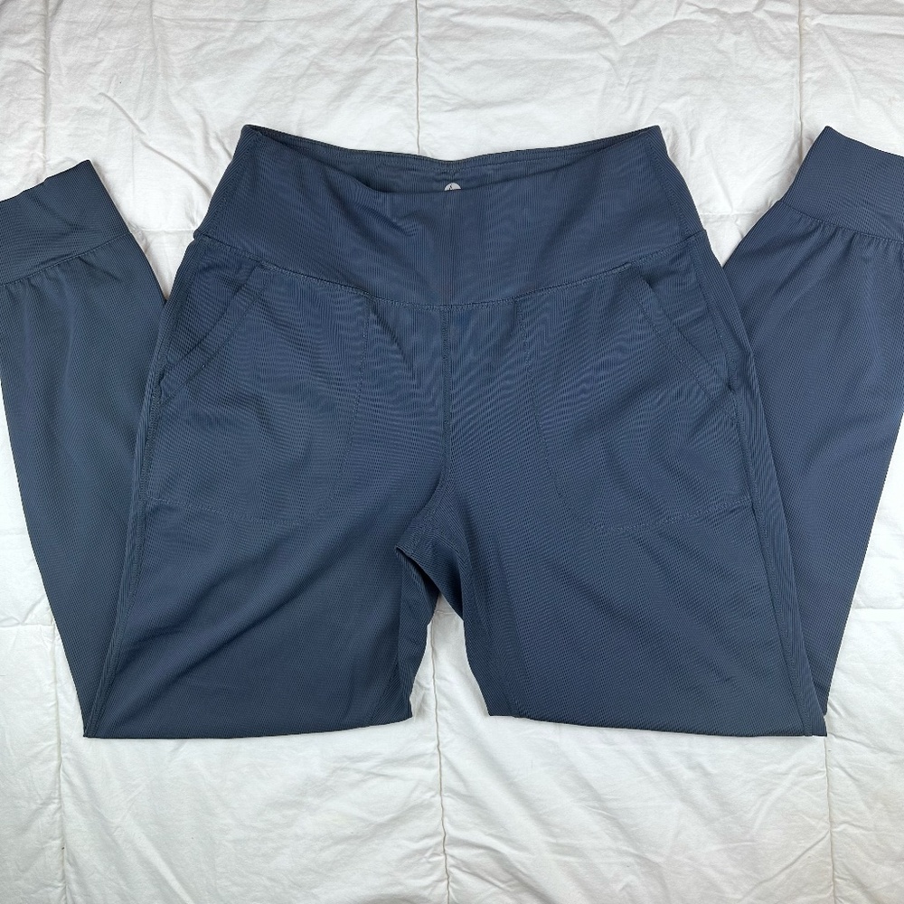 90 Degree Navy Athletic Jogger with pockets High Waist Medium - Picture 2 of 5